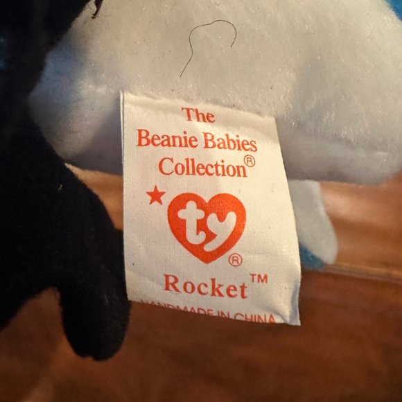 Ty Beanie Babies Rocket The Blue Jay - NWT - Picture 4 of 9